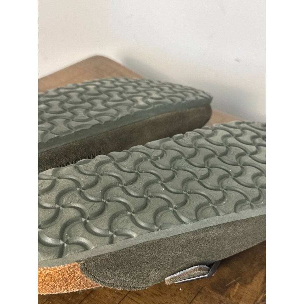 Birkenstock Boston Shearling Suede Clogs Olive Green EU 39 US 8-8.5 Women's - Picture 9 of 9